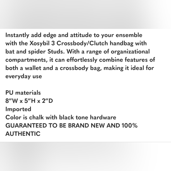 1 left!!! NEW Betsey Johnson Black spider bats haloween Crossbody bag - Picture 6 of 6